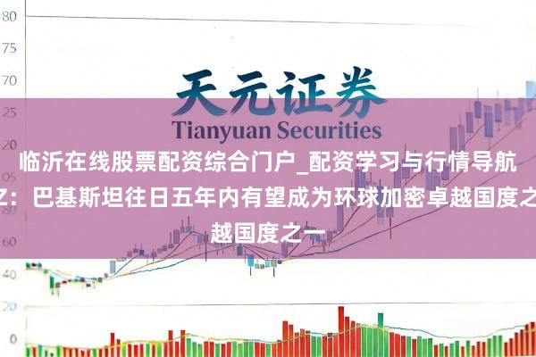 临沂在线股票配资综合门户_配资学习与行情导航 CZ:巴基斯坦往日五年内有望成为环球加密卓越国度之一