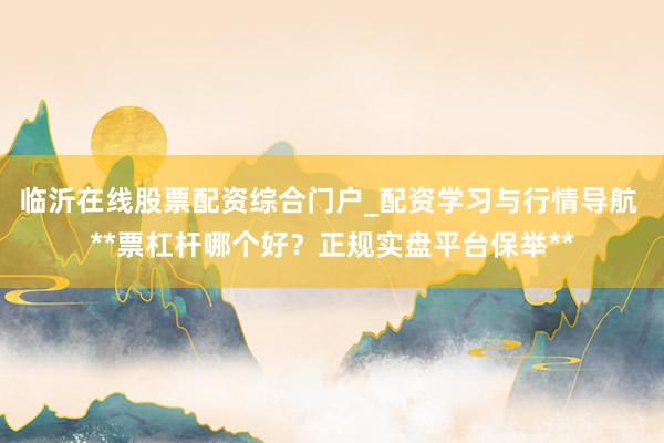 临沂在线股票配资综合门户_配资学习与行情导航 **票杠杆哪个好？正规实盘平台保举**